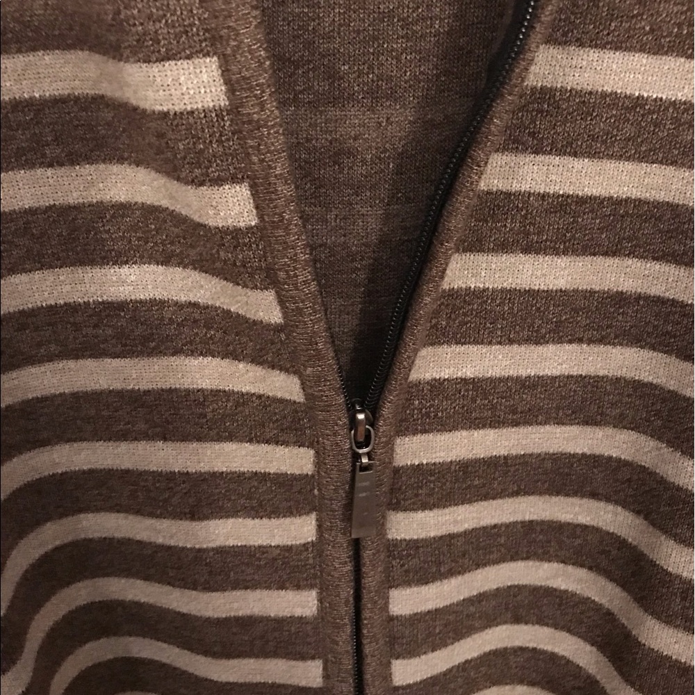 Zip up sweater for cool nights.